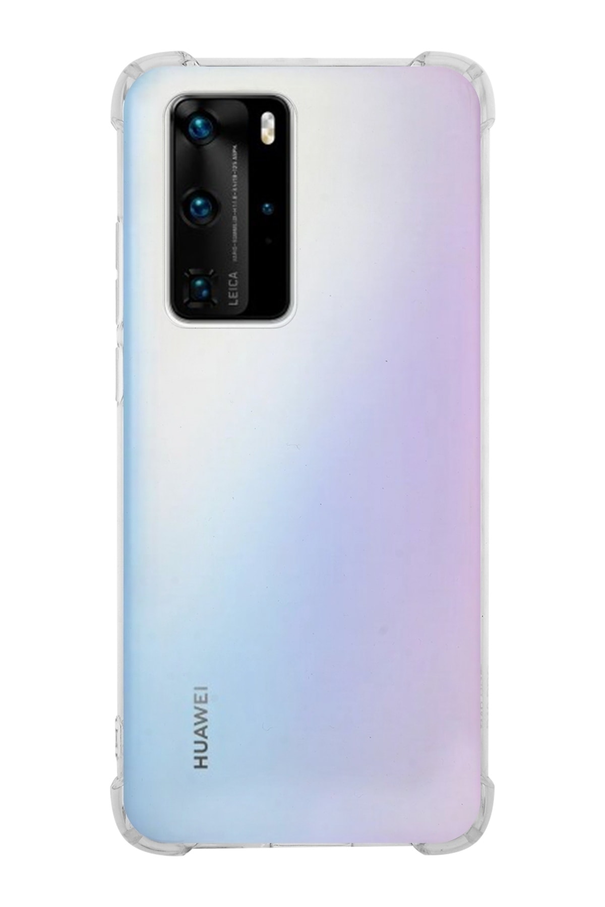 Huawei P40 Pro Kapak Kamera Korumalı Antishock Airbag Köşe Korumalı Silikon Şeffaf Kılıf