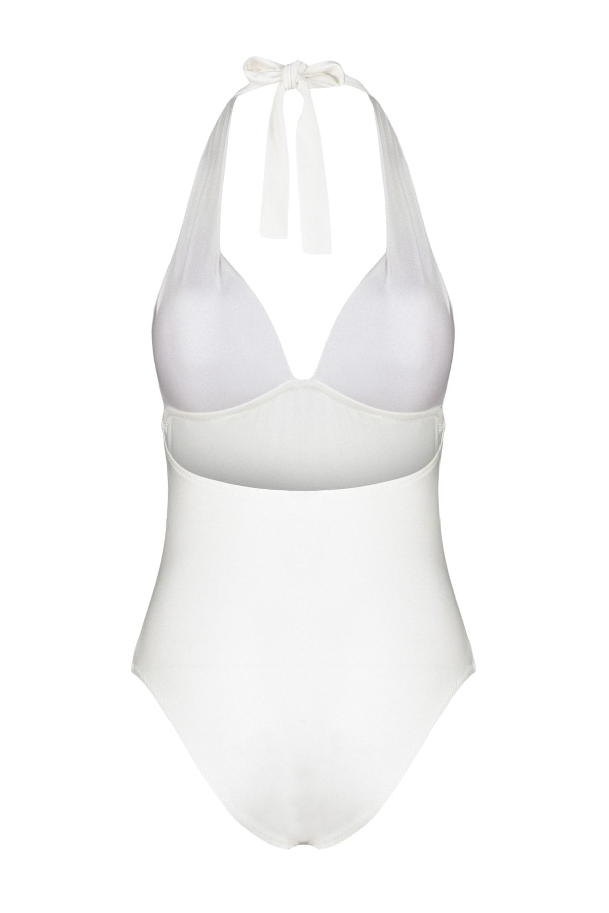 Trendyol Collection-Ecru V-образно деколте Regular Крачоли Бански костюм TBESS23MA00210 8