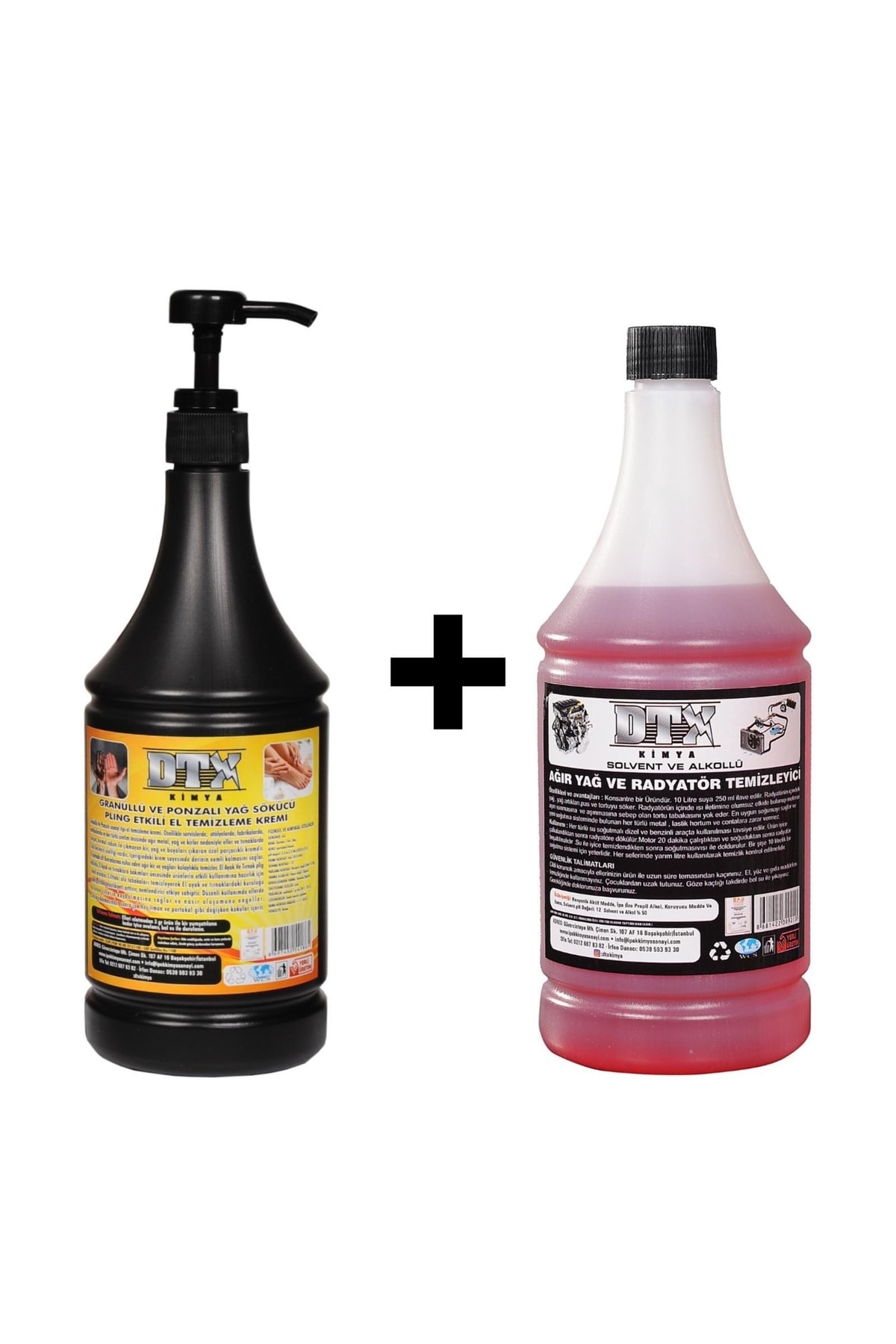 Kumlu El Temizleme Kremi ( Sabunu) 1 kg & Alkollü Intercooler Temizleme Sıvısı 1 lt