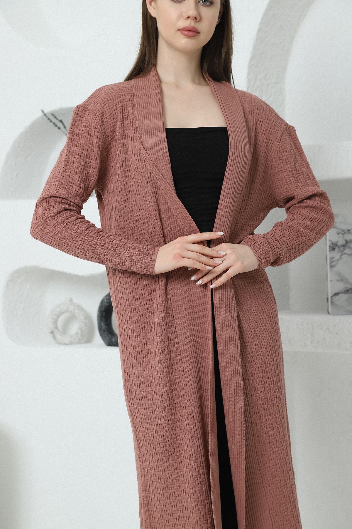 Dusty rose cardigan sweater online