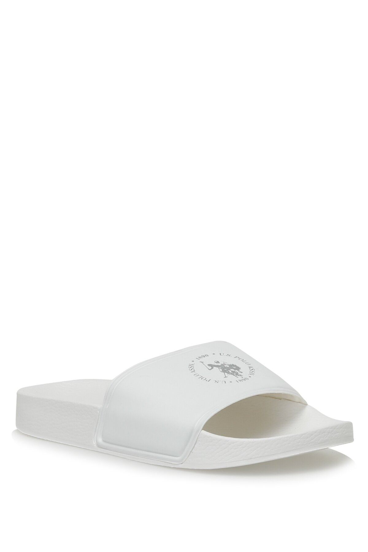 White polo online slippers