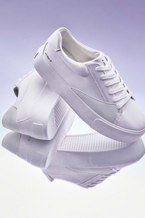 Bershka Beyaz - Kapitone Detaylı Spor Ayakkabı