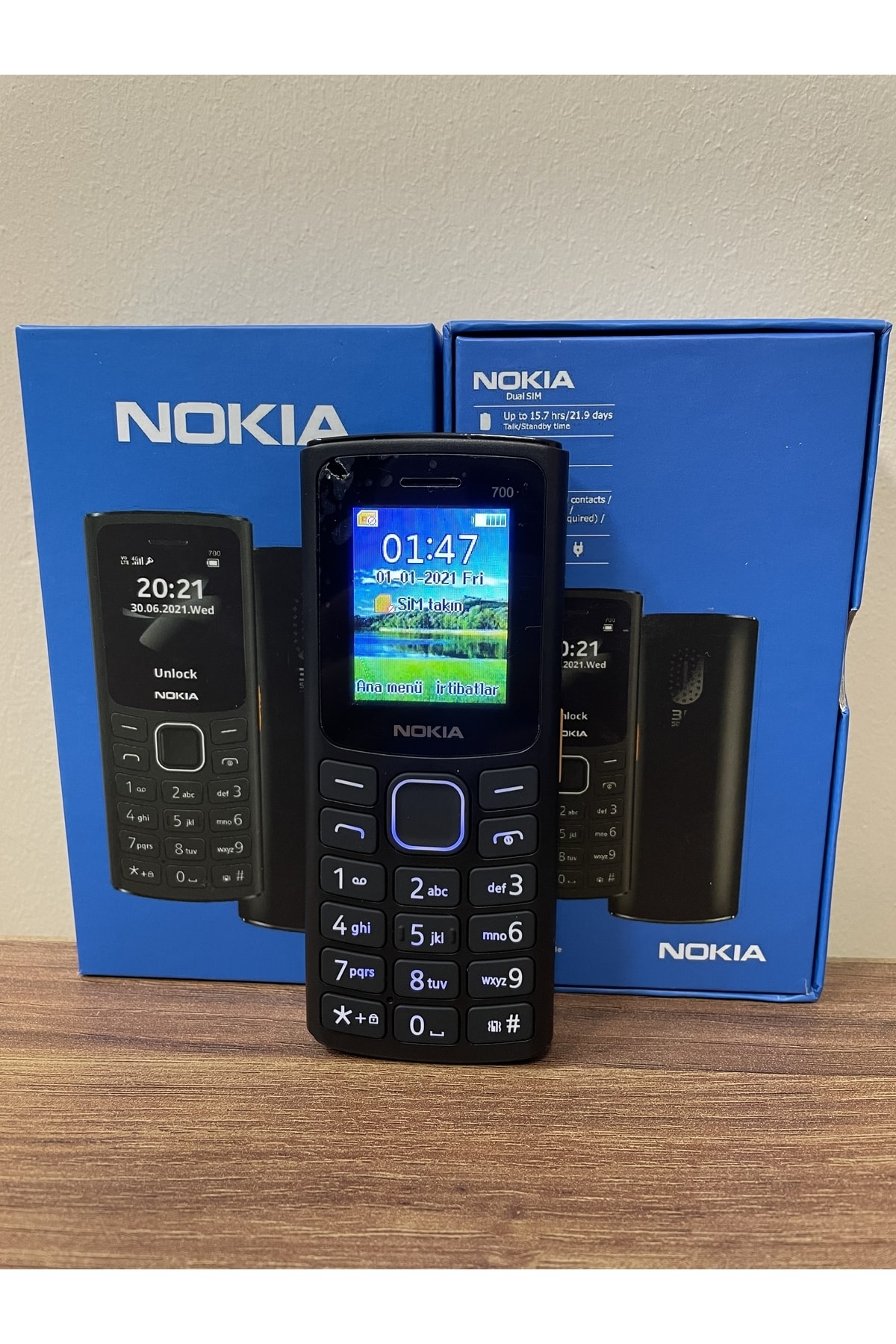 Nokia Lumia 625 Nokia 700 Renkli Ekran Yüksek Sesli Tuşlu Telefon Siyah Yusrabilisim