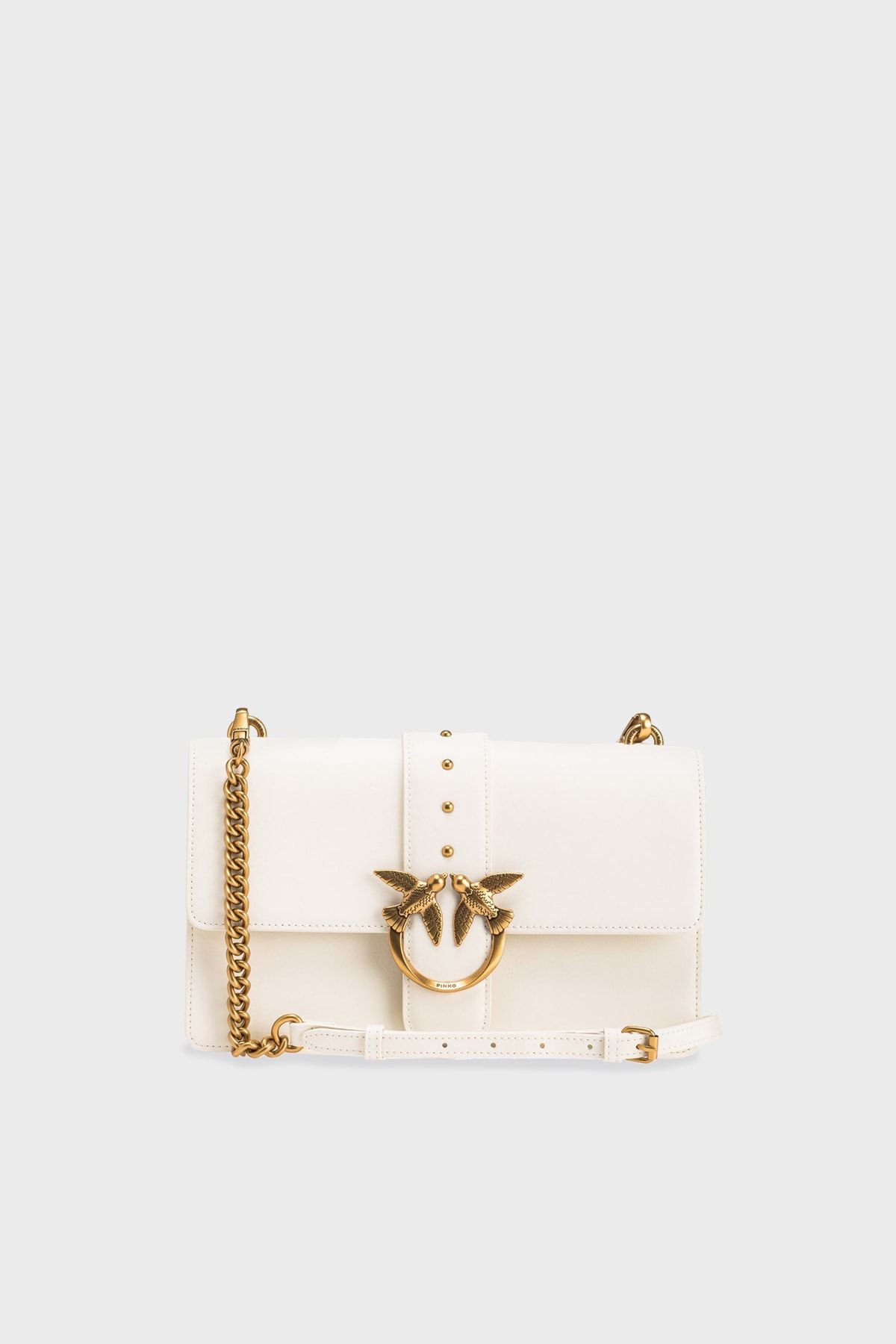 PİNKO Echtledertasche mit Logo Kettenriemen Tasche 100053 A0f1 Z14q