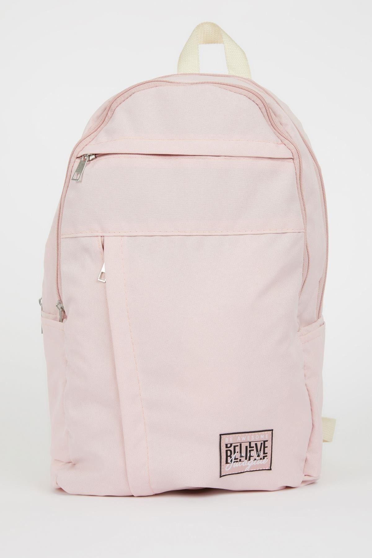 Defacto Backpack - Pink - Plain - Trendyol