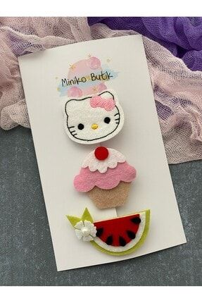 3 Lü Hello Kitty Cupcake Karpuz Toka KCK