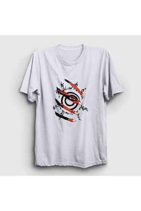Unisex Beyaz Kyuubi Anime Naruto T-shirt 133710tt
