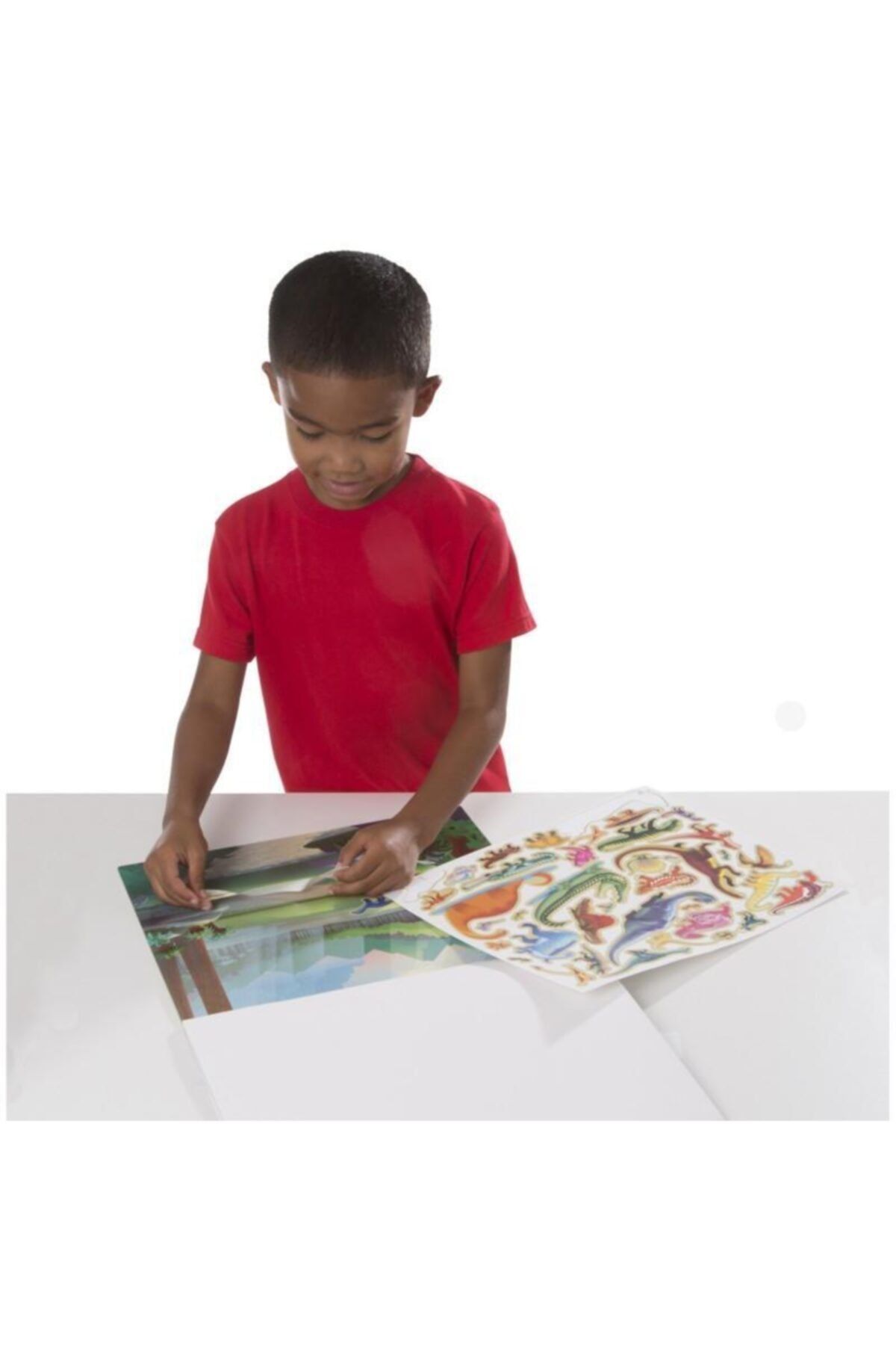 کتاب های فعالیت و آموزشی Melissa Doug برچسب قابل استفاده مجدد از ماقبل تاریخ Melissa & Doug