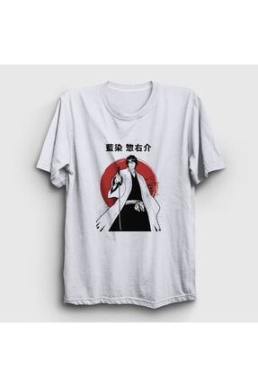 Unisex Beyaz Aizen V2 Anime Bleach T-shirt 126918tt