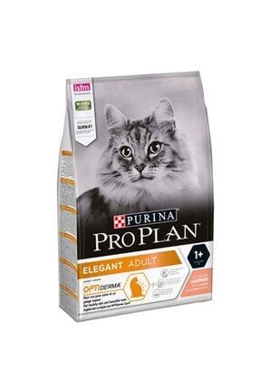 Pro Plan Elegant Opti Derma Somonlu Yetişkin Kedi Maması 3 Kg - Tüy Yumağı Kontrolü derma plus somon 3 kg
