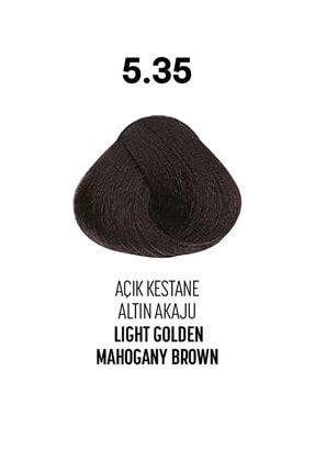 5.35 / Açık Kestane Altın Akaju-light Golden Mahogany Brown - Glamlook Saç Boyası GLAMLOOK-869930020