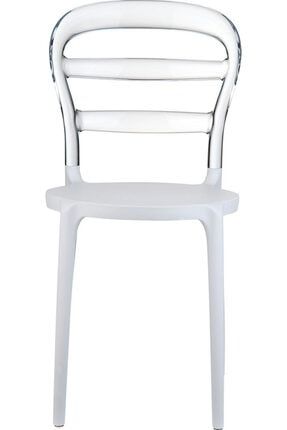 Beyaz Miss Bibi Sandalye 055BS