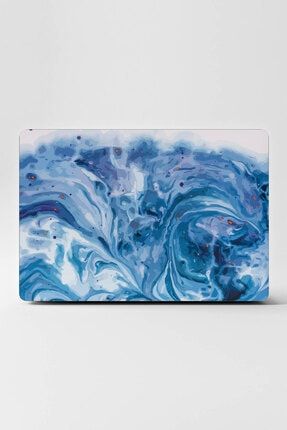 Notebook Macbook Soft Mavi Beyaz Laptop Sticker Kaplama LS241