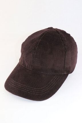 Yazlık Spor Şapka Fitilli Kadife Bordo Şapka Zİ-2248