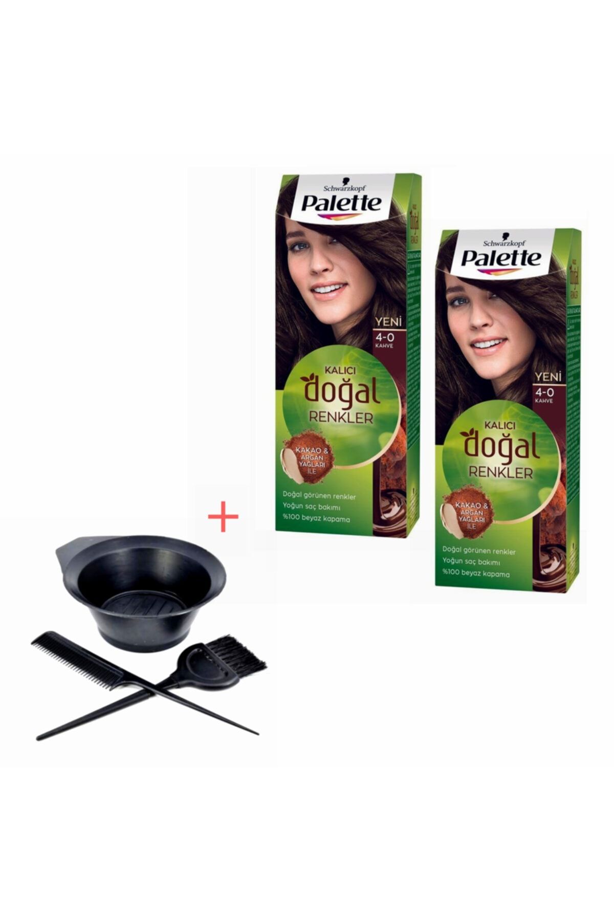 رنگ های طبیعی دائمی 4-0 قهوه ای Palette
