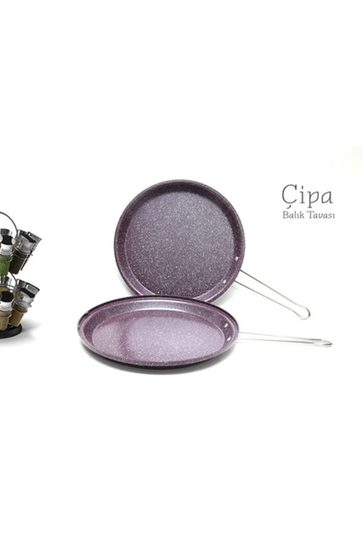 Çıpa Granit 30 Cm Çift Taraflı Balık Tavası Ccbt030