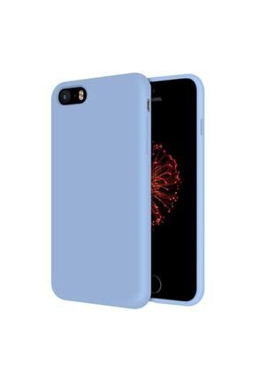 Apple Iphone 5 / 5s Kılıf Içi Kadife Lansman Silikon Kılıf Açık Mavi ETS- Iphone 5 / 5s Lansman Lila