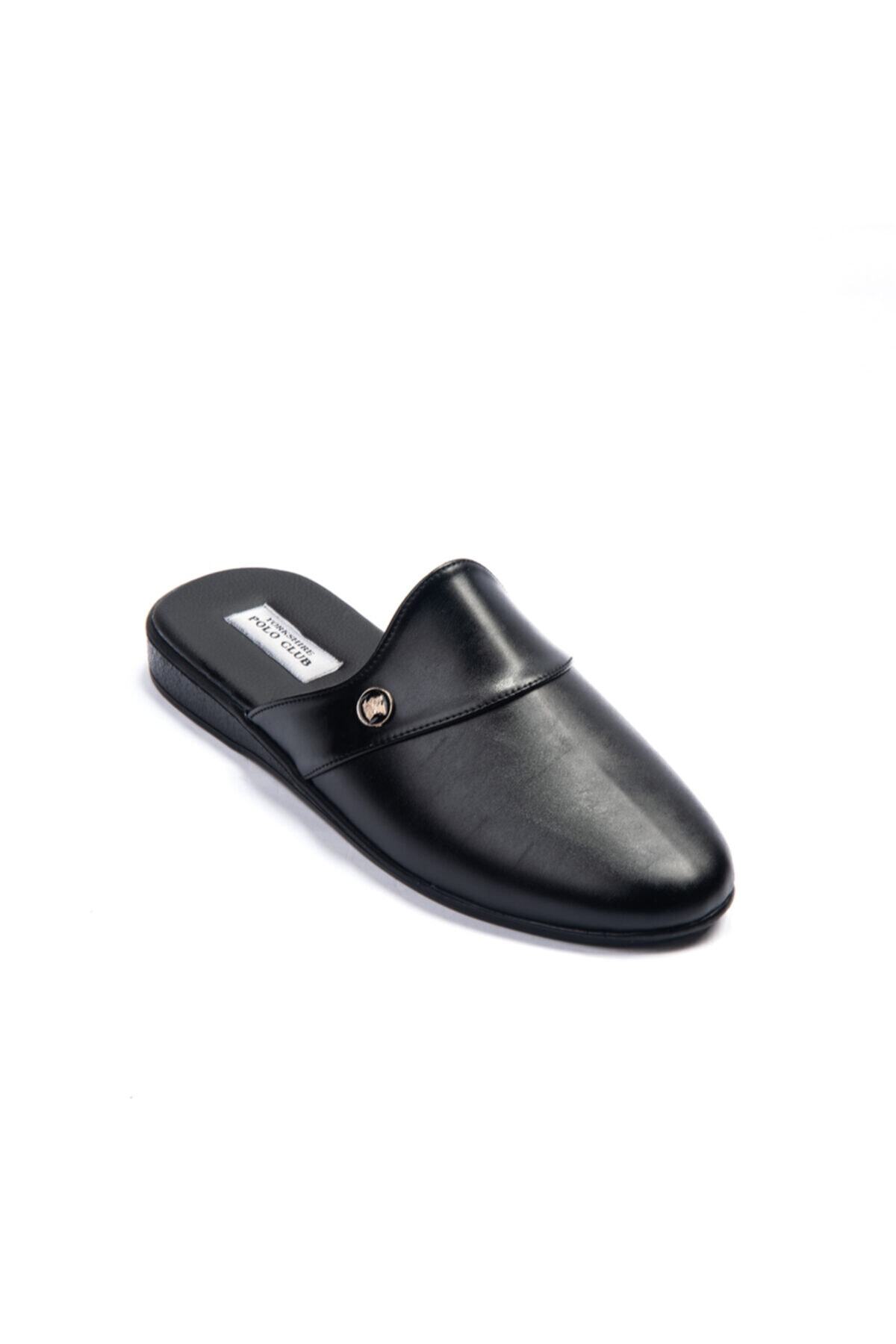 Yorkshire Polo Club  Deri Ev Terliği - Görsel 2