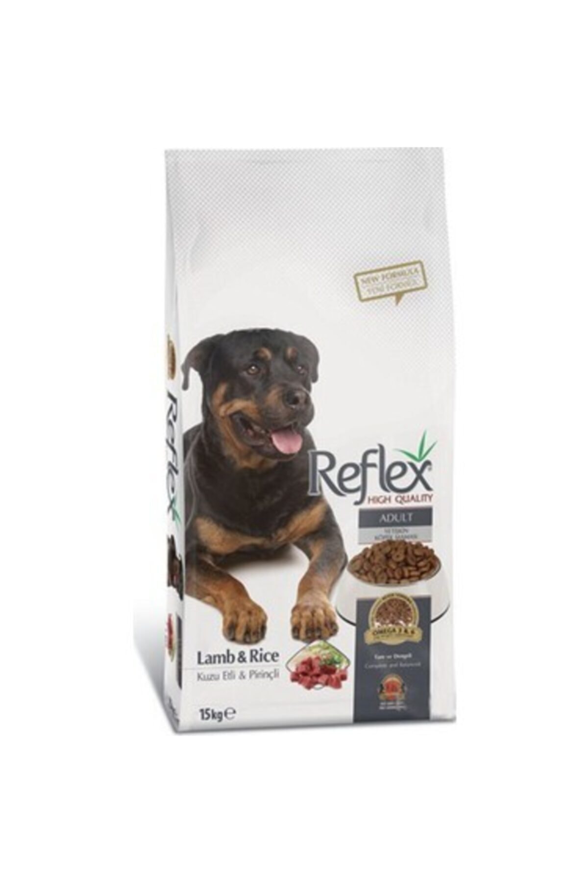 Reflex Adult Dog Kuzu Etli & Pirinçli Yetişkin Köpek Maması 15 Kg