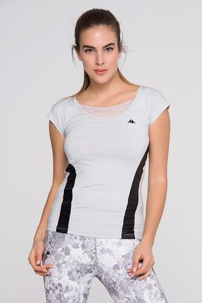 Kadın Gümüş T-shirt - Kadın T-Shirt - 1 303ITF0 073S