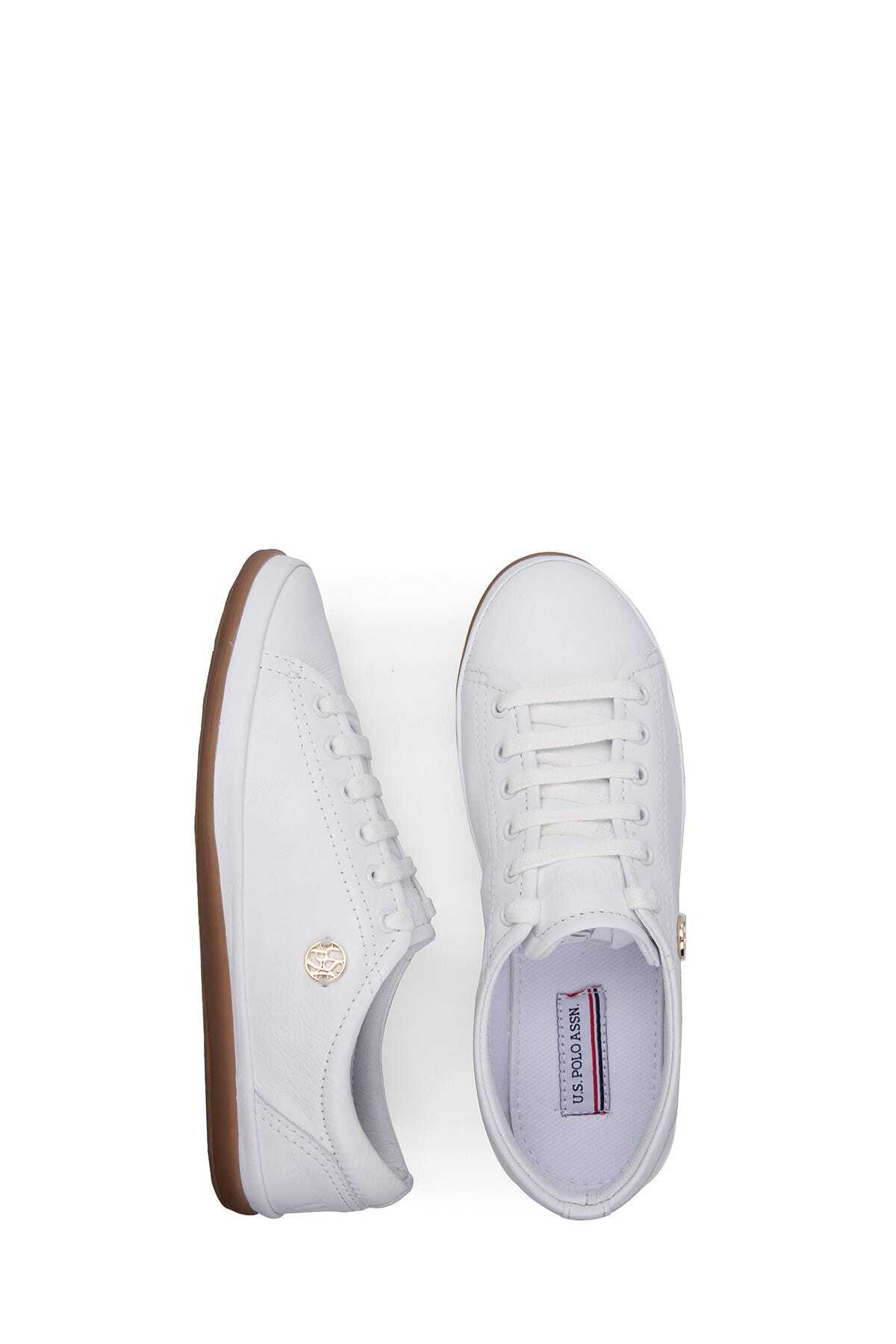 U.S. Polo Assn.-Women's White Sneakers - Comfortable and Stylish 8