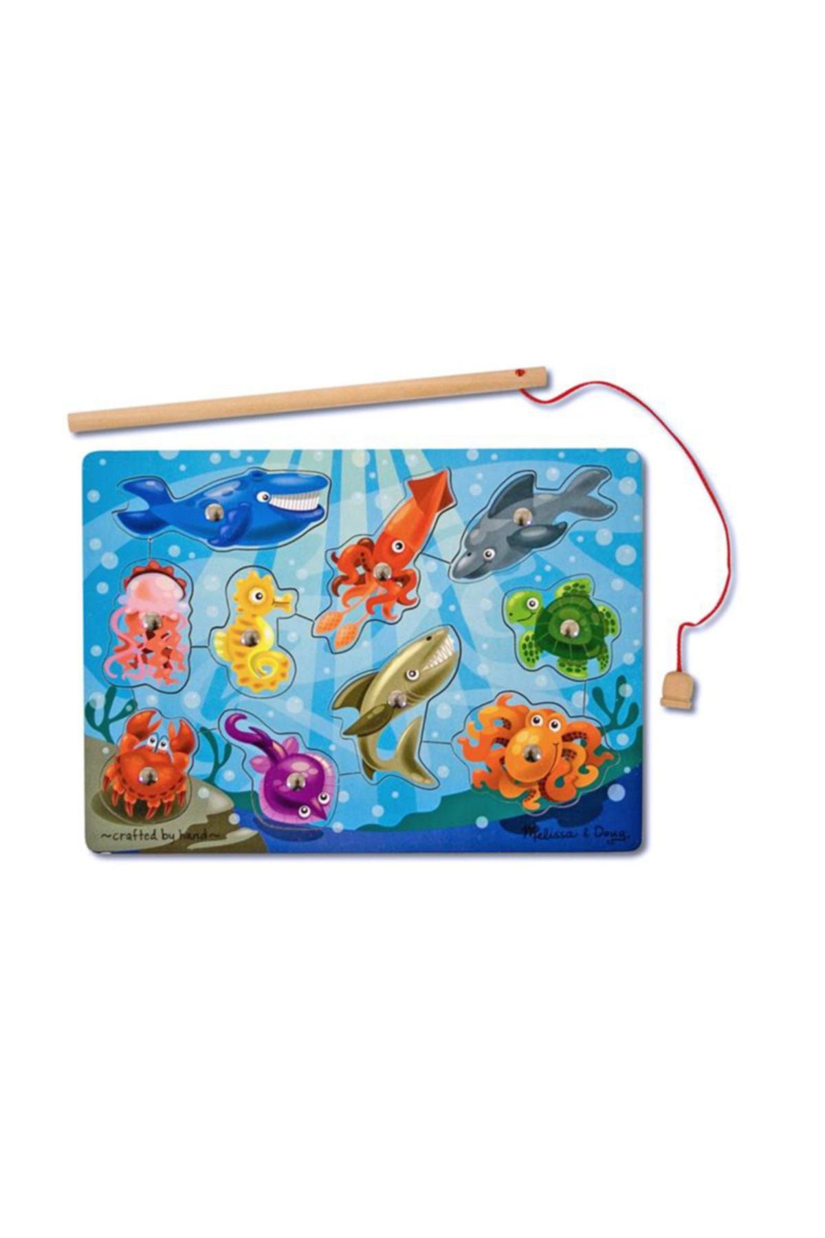 اسباب بازی های دیگر مردانه و زنانه Melissa Doug ماهیگیری آهنربای چوبی Melissa & Doug