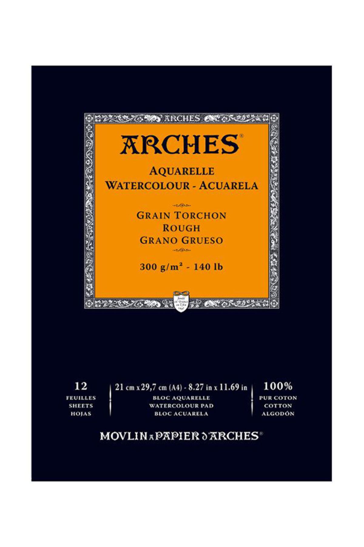 Arches-Watercolor Block Notebook - Thick Texture - 300Gr. A4- 12 Ed. 151102 1