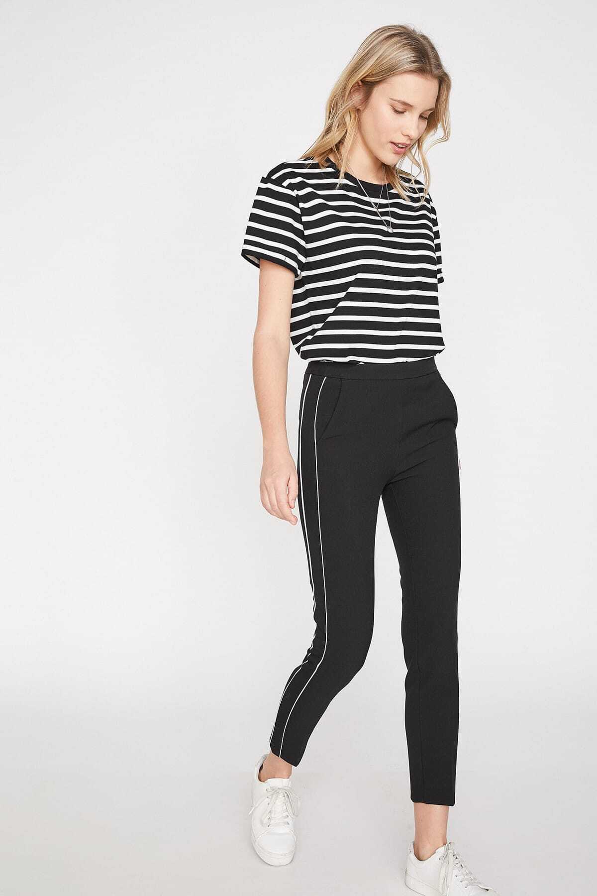 Koton-Pantaloni negri de damă 9YAK46497OW 3
