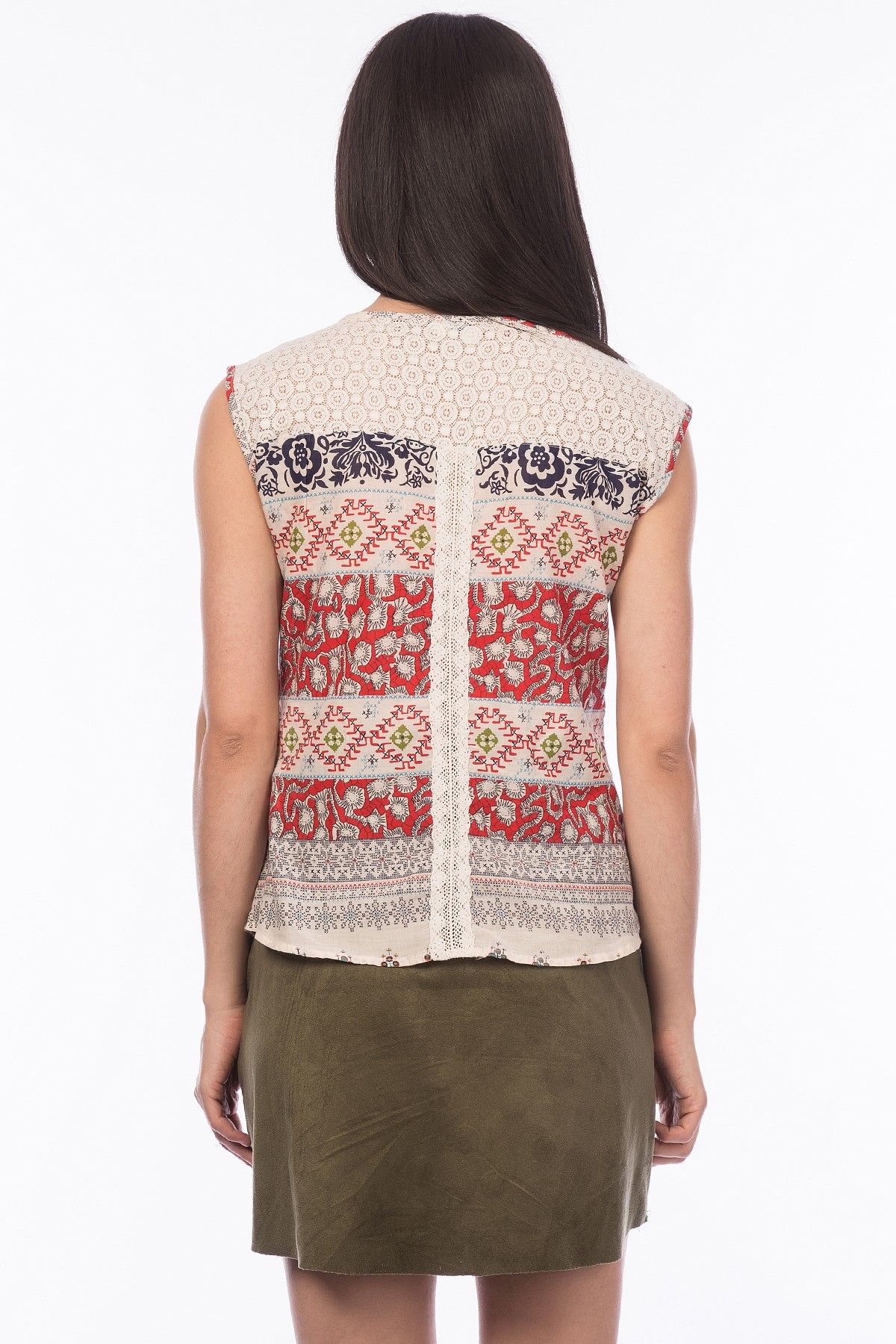 Koton-Women's Red Blouse 6YAL66911IW 2