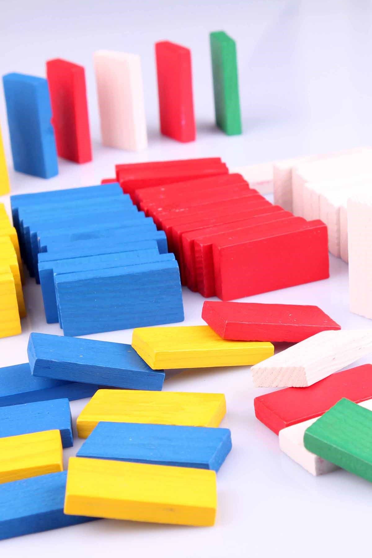 Learning Toys-100-Piece Wooden Domino Set / 3