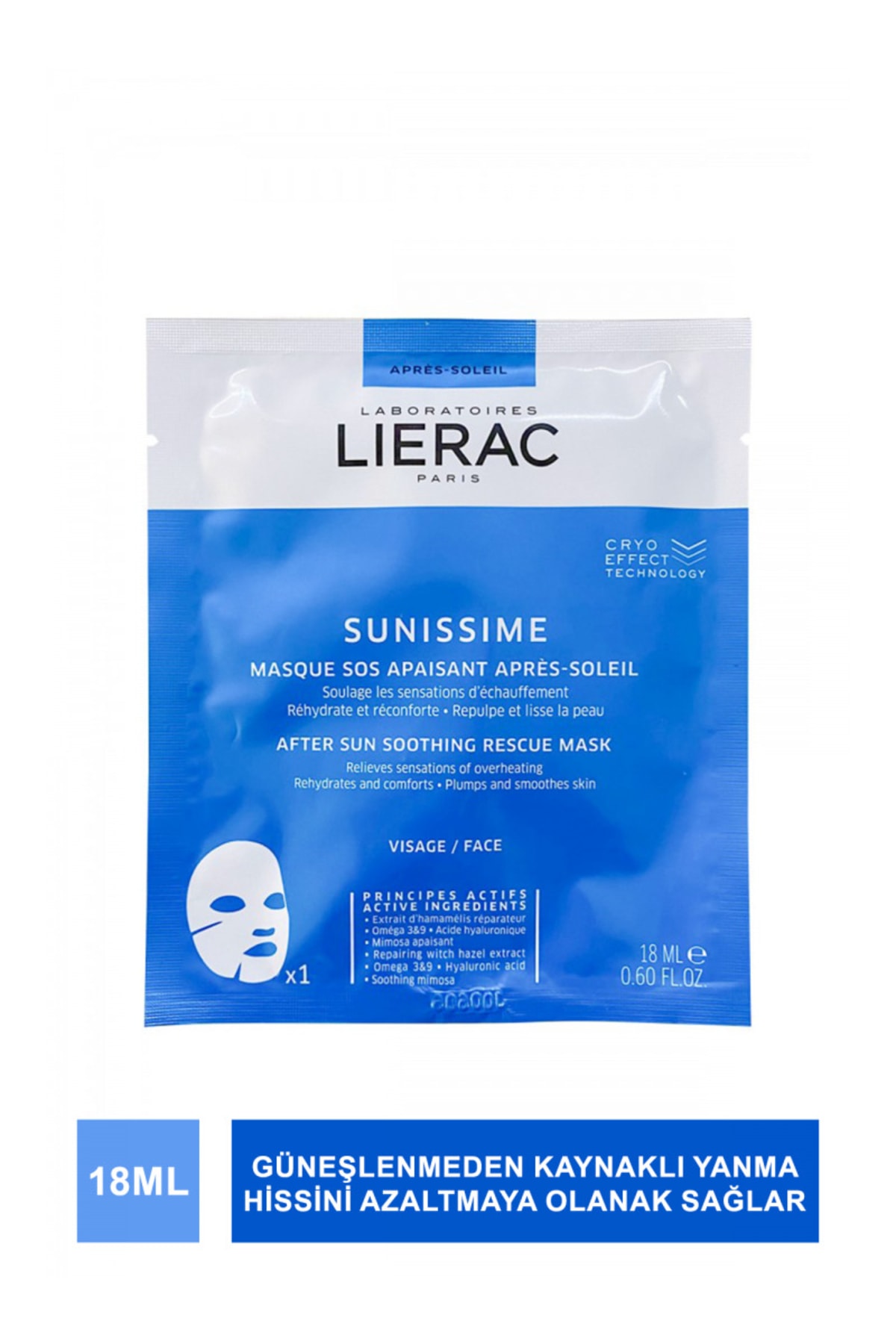 Lierac Sunissime After Sun Soothing Rescue maske18 Ml