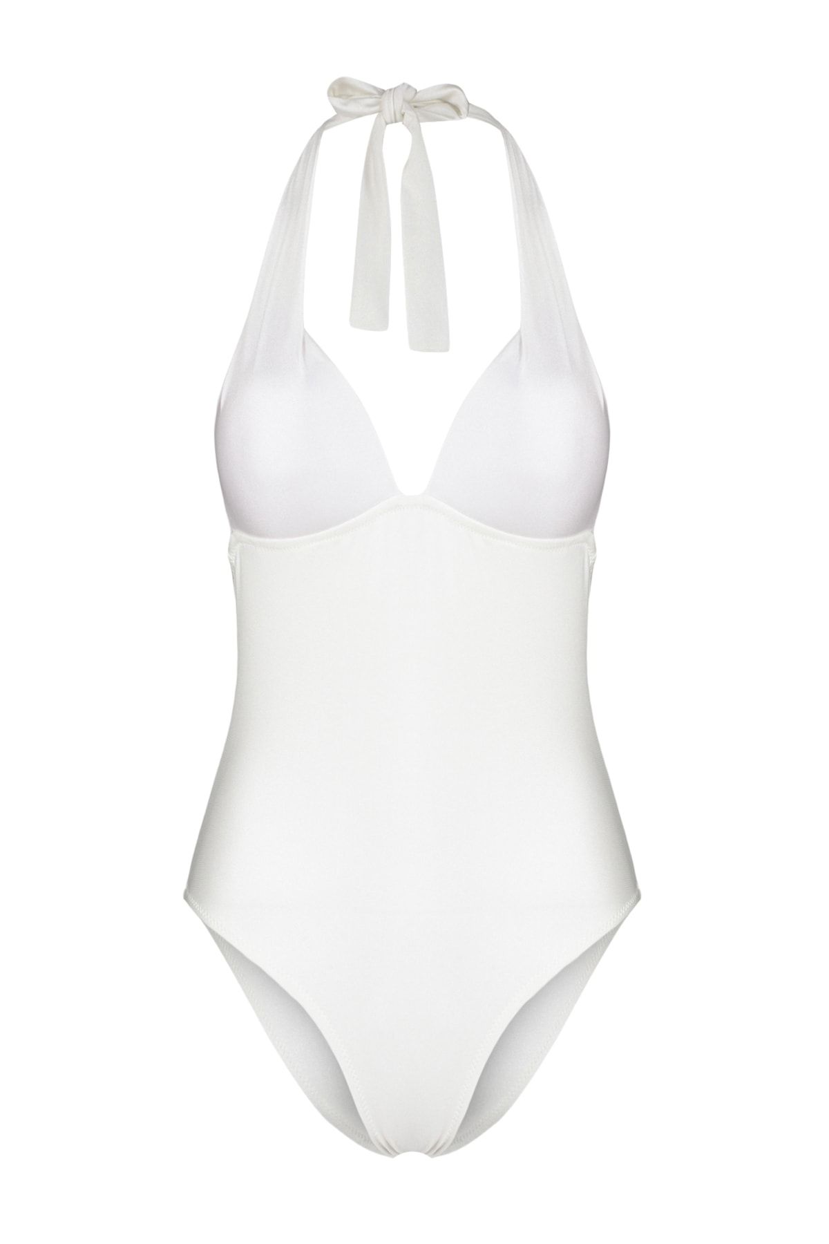 Trendyol Collection-Ecru V-образно деколте Regular Крачоли Бански костюм TBESS23MA00210 7