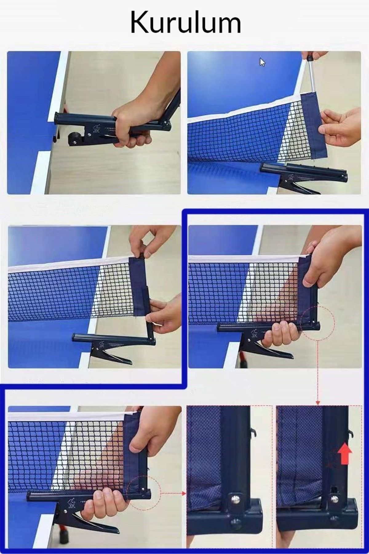Telvesse-Table Tennis Net Clamp Metal Mechanism Ping Pong Table Net 3