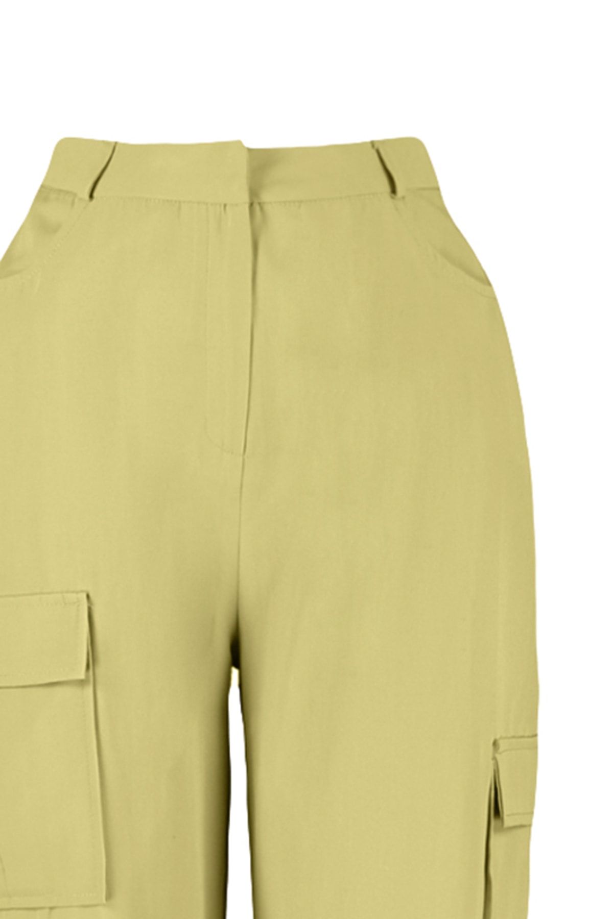 Trendyol Collection-Lehké khaki cargo tkané kapesní kalhoty TWOSS23PL00160 7