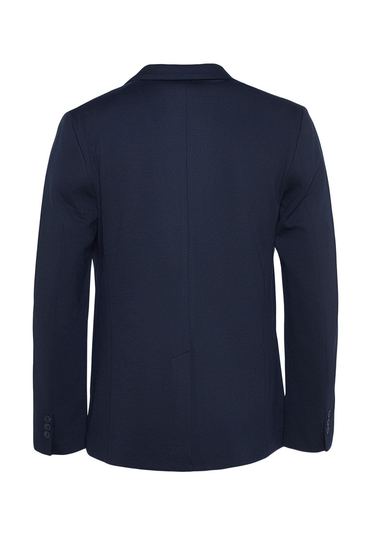 Trendyol Collection-Marineblaue Slim-Fit-Blazerjacke mit zwei Taschen TMNAW23CE00014 9