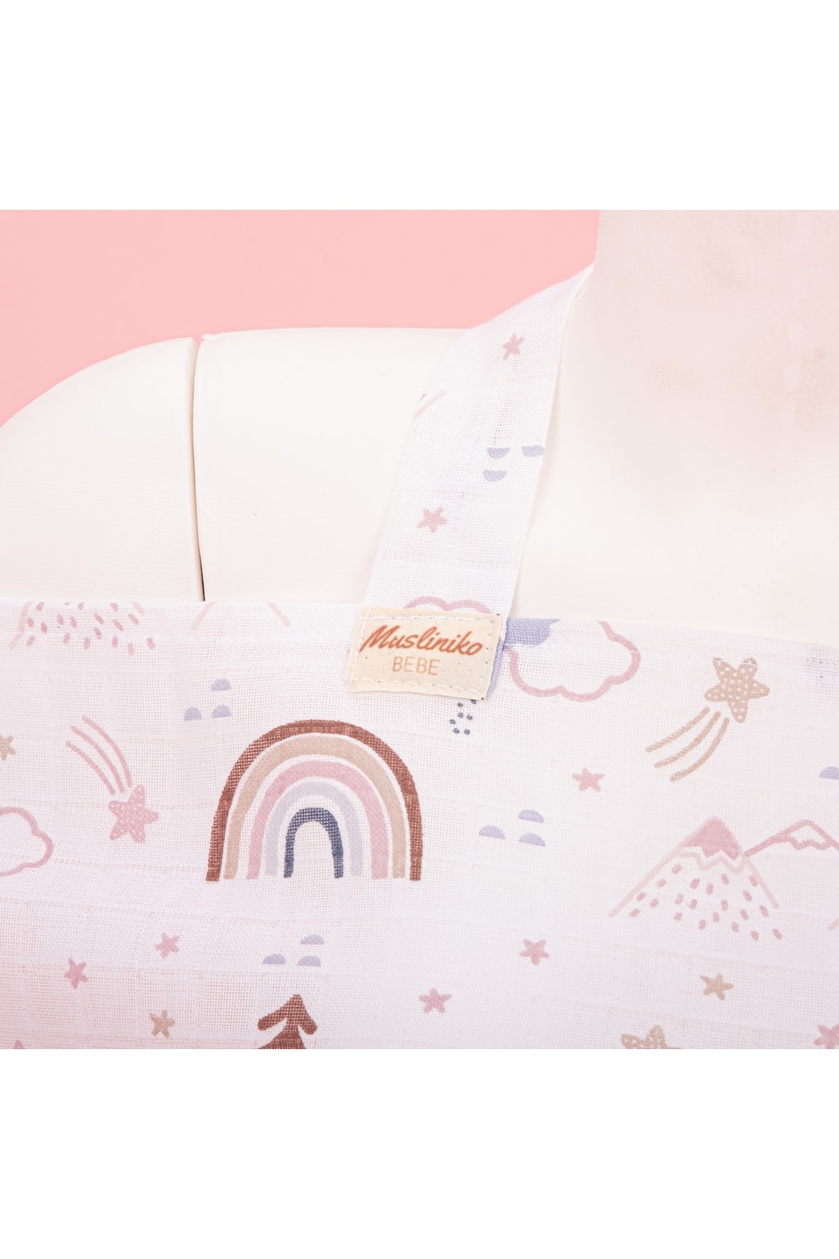 Yunikobaby Emzirme Önlüğü - Pastel Gökkuşağı fotoğrafı 2 (önizleme)