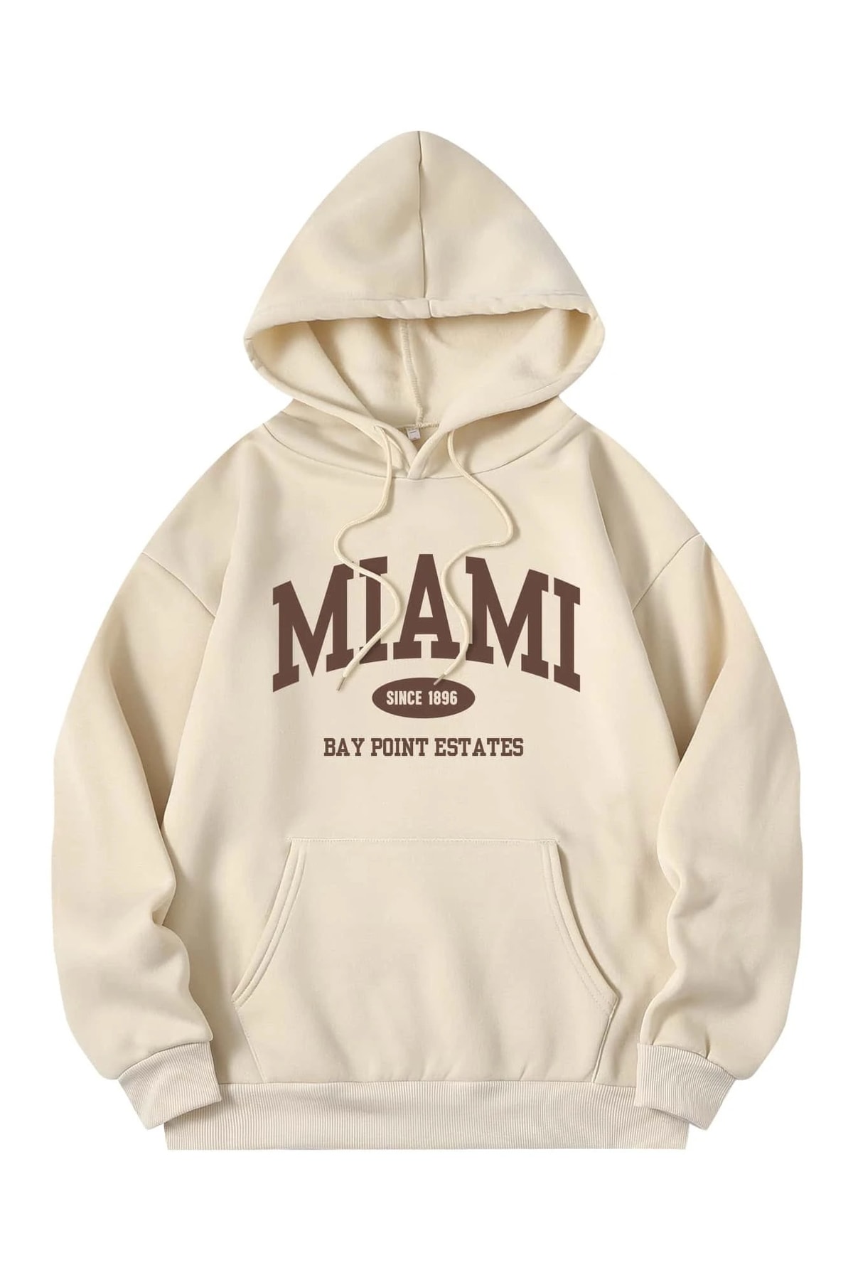 MODAGEN Miami Bej Hoodie Sweatshirt
