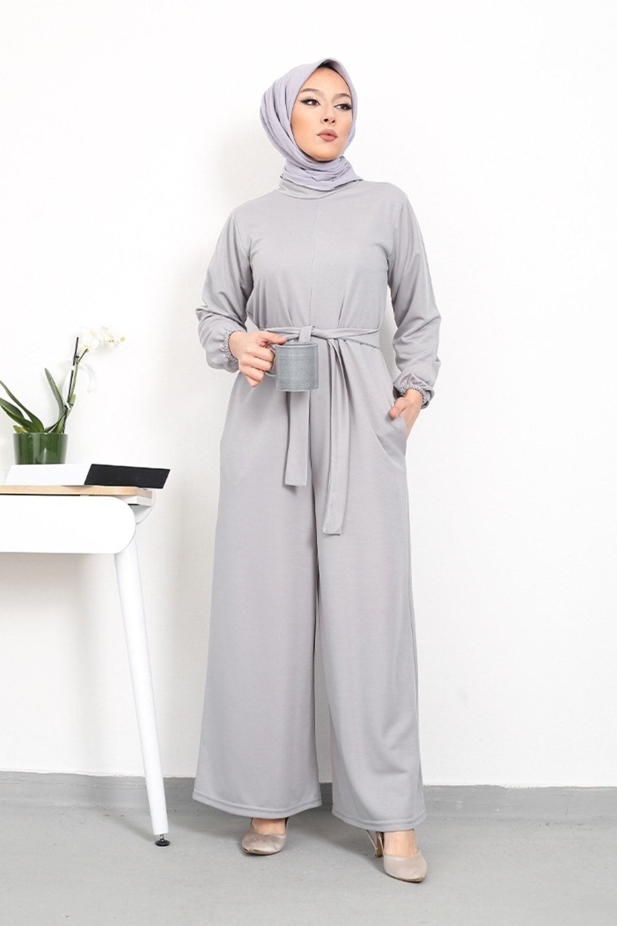 Grey jumpsuit sale casual