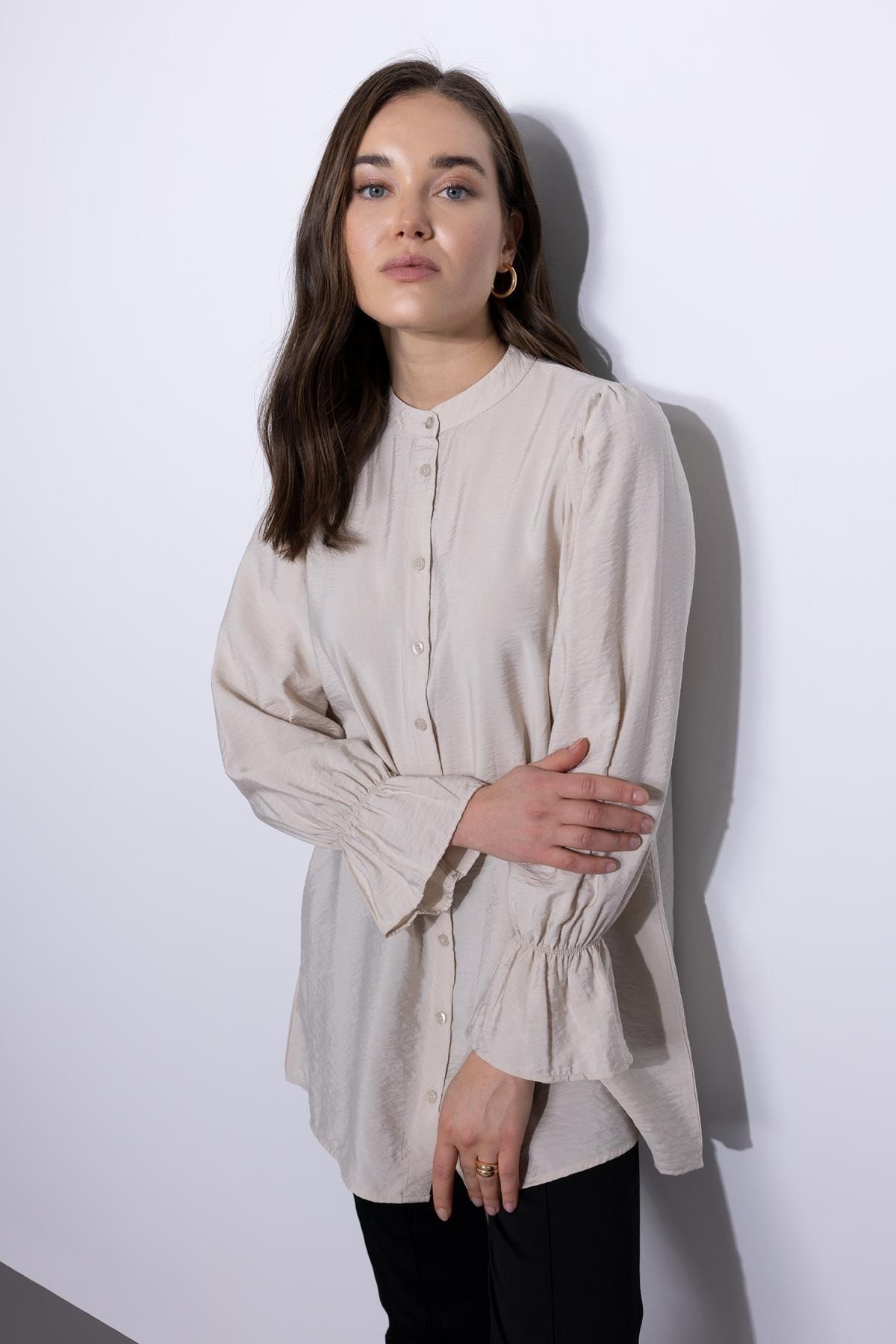 DeFacto-Regular Fit Crew Neck Long Sleeve Tunic 3