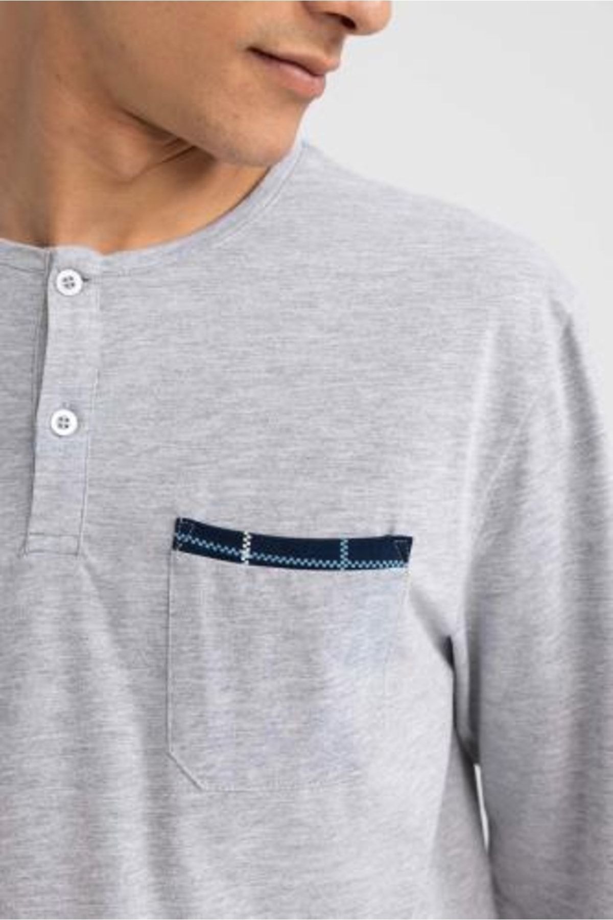 DeFacto Regular Fit Uzun Kollu Pijama Takım ZR7461