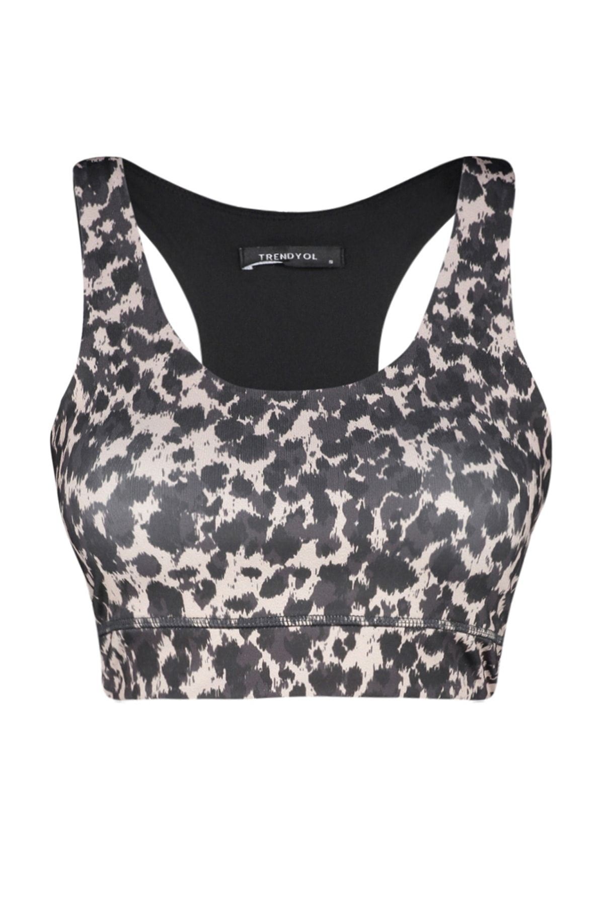 Trendyol Collection Black Medium Support/Shaping Leopard Print