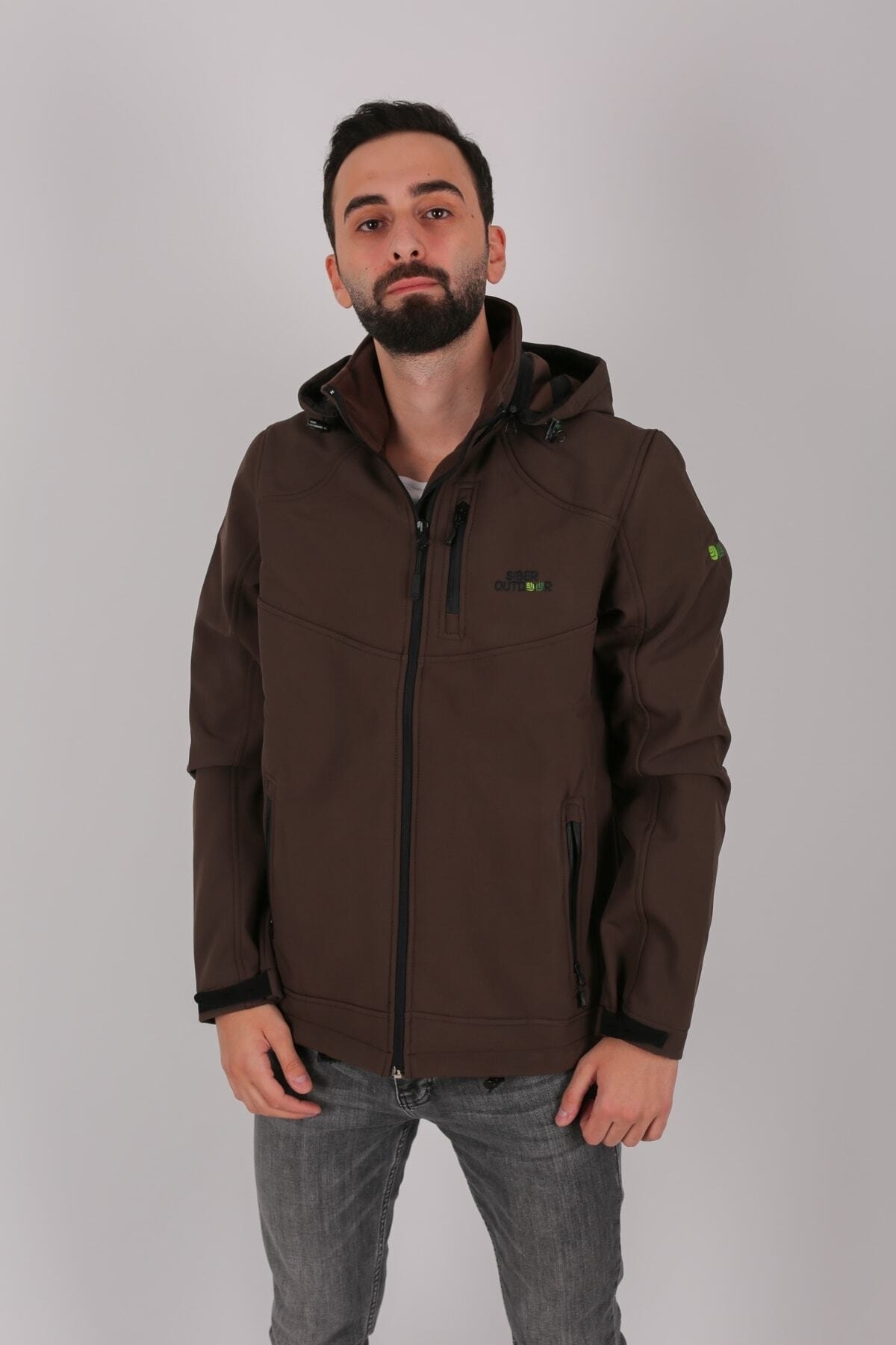 کاپشن مردانه قهوه ای SİBER OUTDOOR | SO-MECSSK-BR اورجینال - تصویر 4