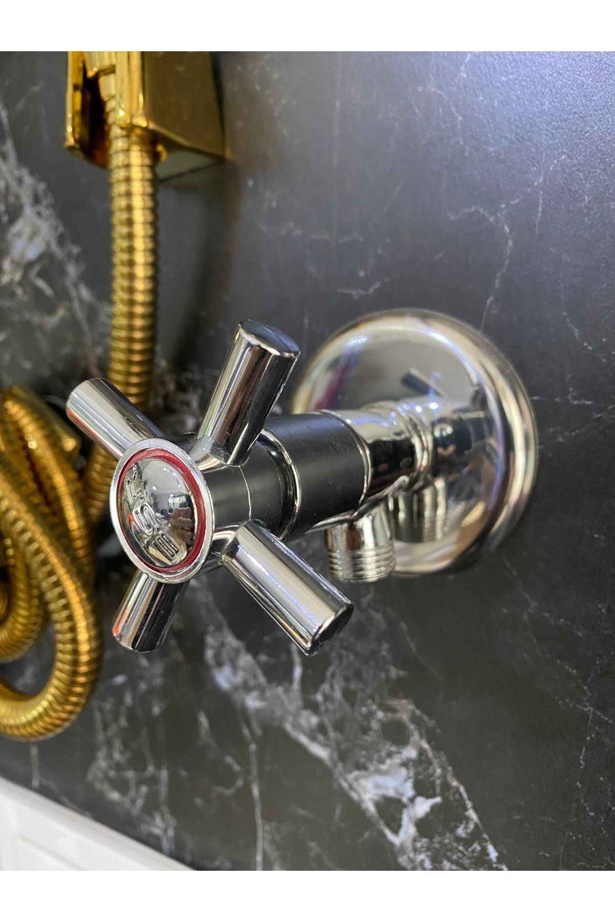 İSAOĞLU YAPI-Taharat Faucet Intermediate Faucet Toilet Faucet Brass Material Large Nozzle Open Close System 3