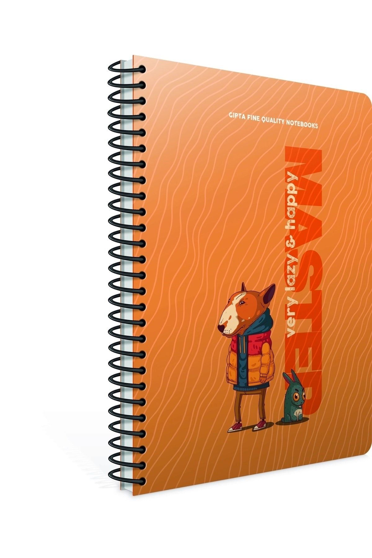 Gıpta-Lazy Master Spiral Paper Cover Notebook A4 80 Sheets Lined 3