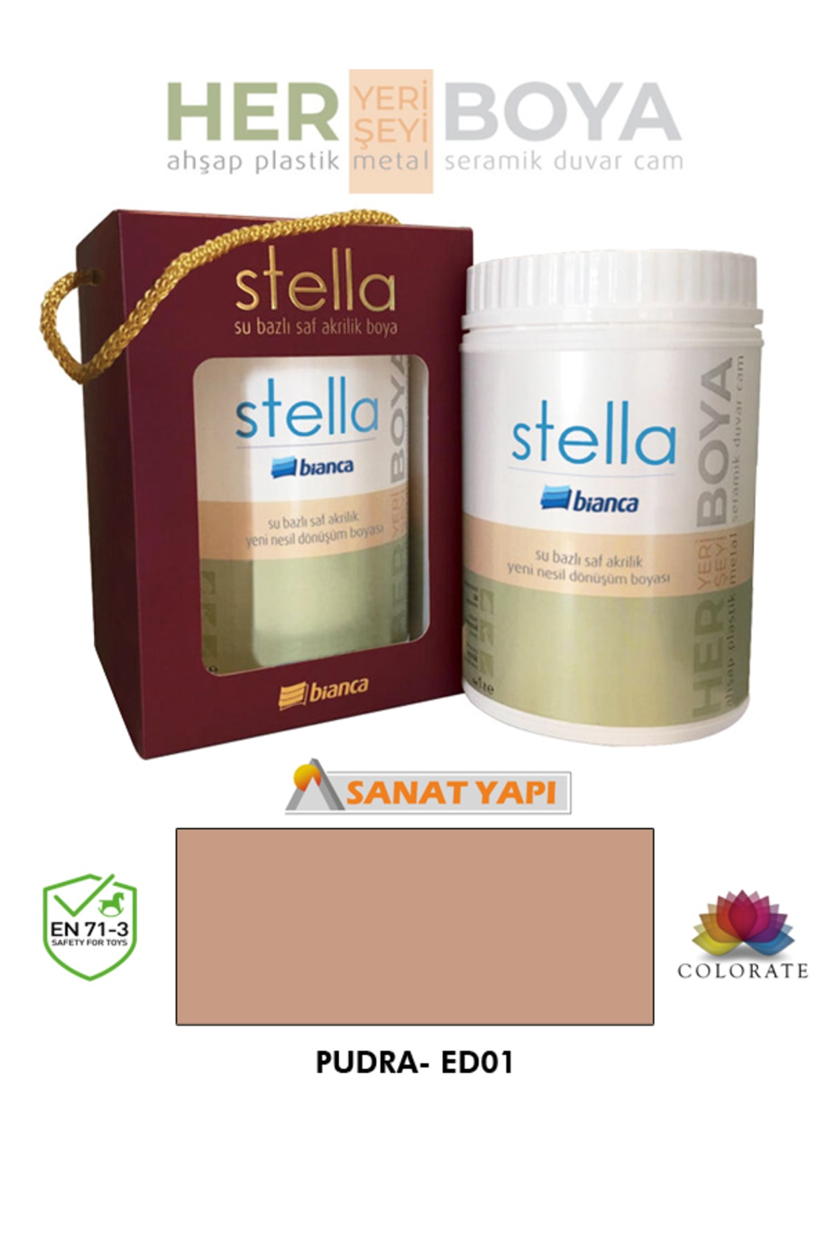 Stella Water Based Pure Acrylic Paint Powder 500Ml