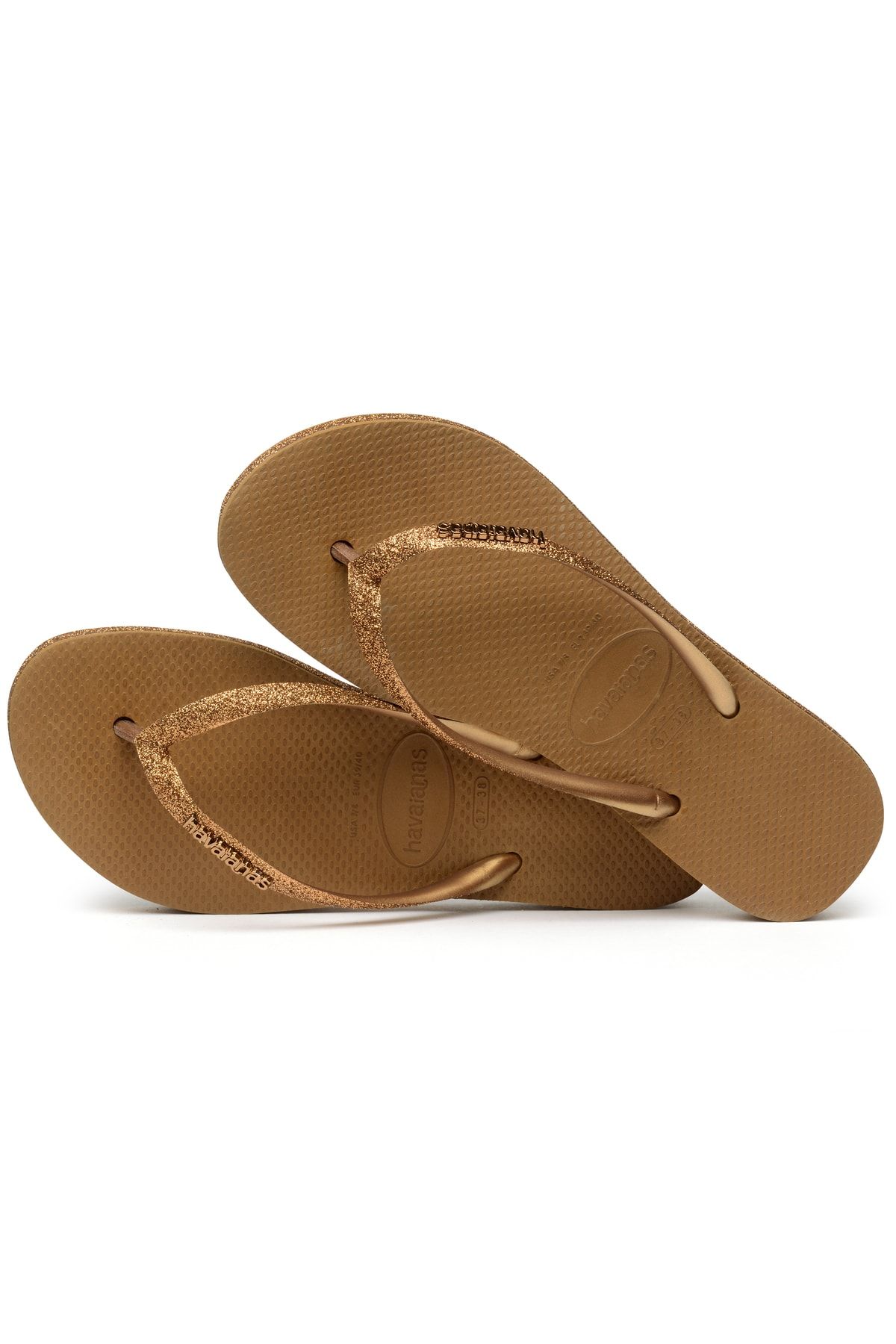 Havaianas Slim Platform Sparkle Bronze Trendyol