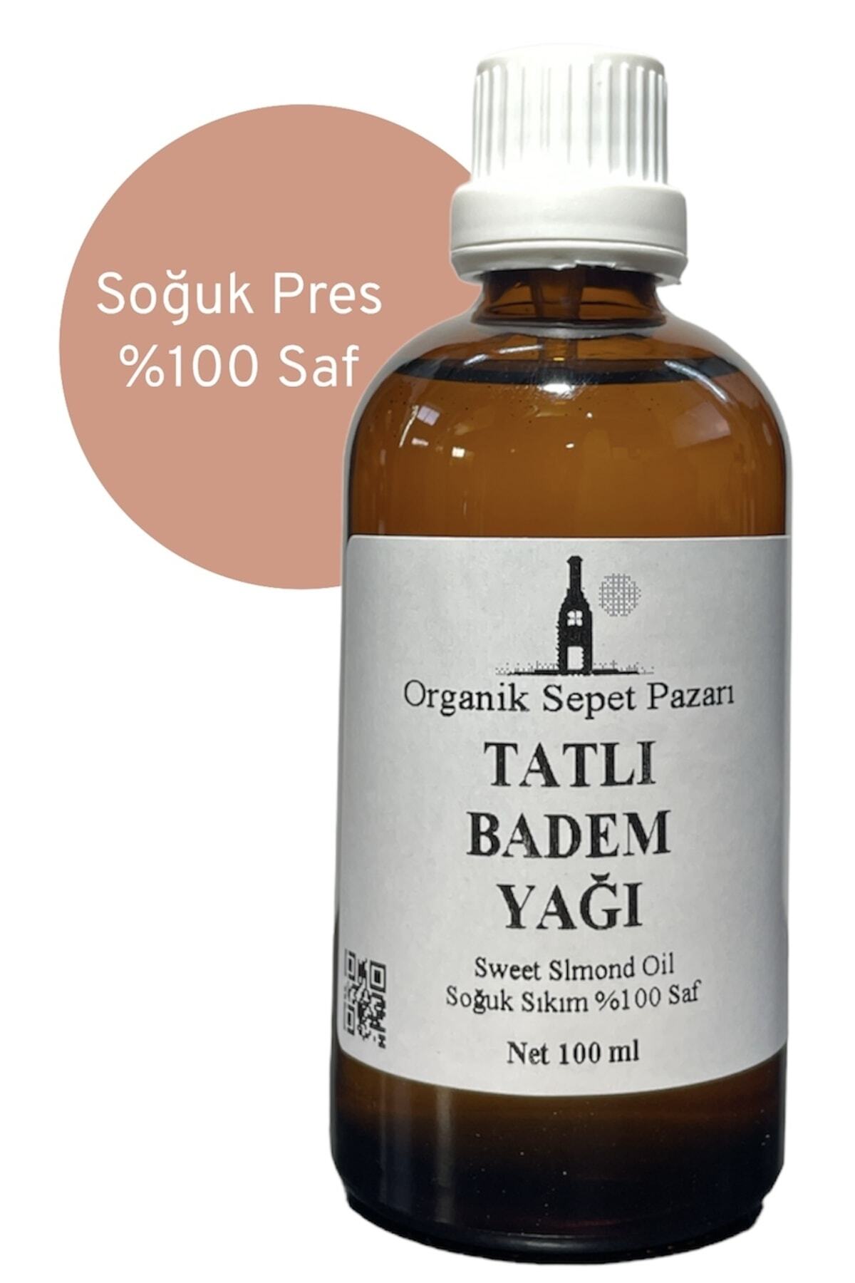 Organik Sepet Pazarı Tatlı Badem Yağı (Soğuk Pres) 100 ml