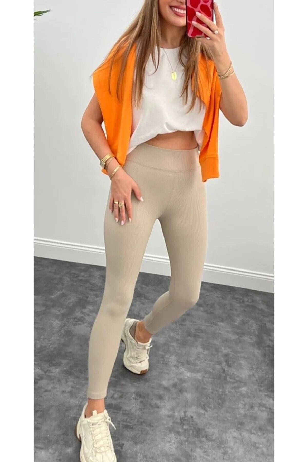 manolyabutik Fitilli Içi Şardonlu Tayt