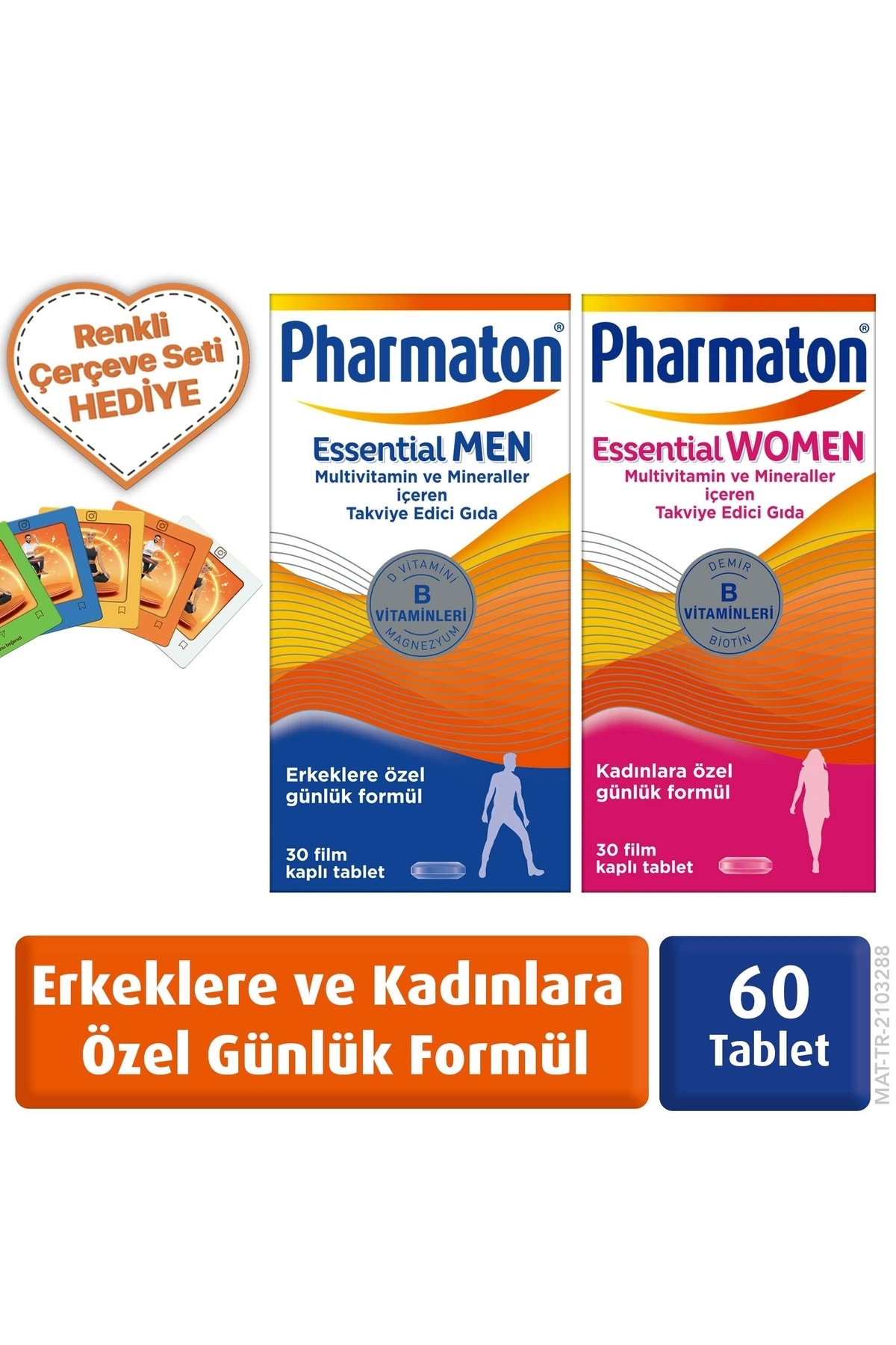 Pharmaton Essential Men & Women 30 Tablet 2'li Paket