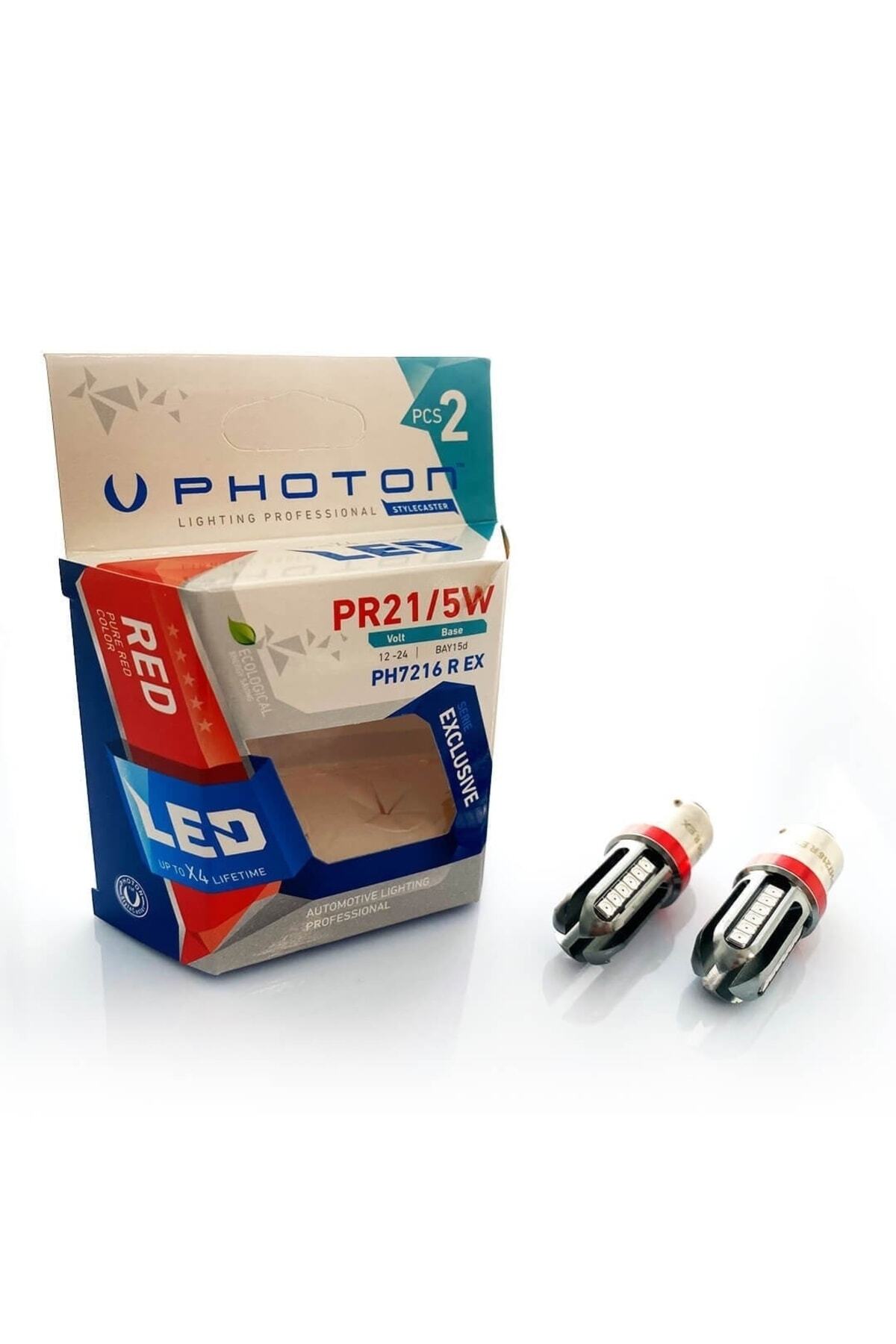 Photon P21/5w Red (kırmızı) Exclusive Serisi Ph7216 R Ex Çift Duy 1016 ...